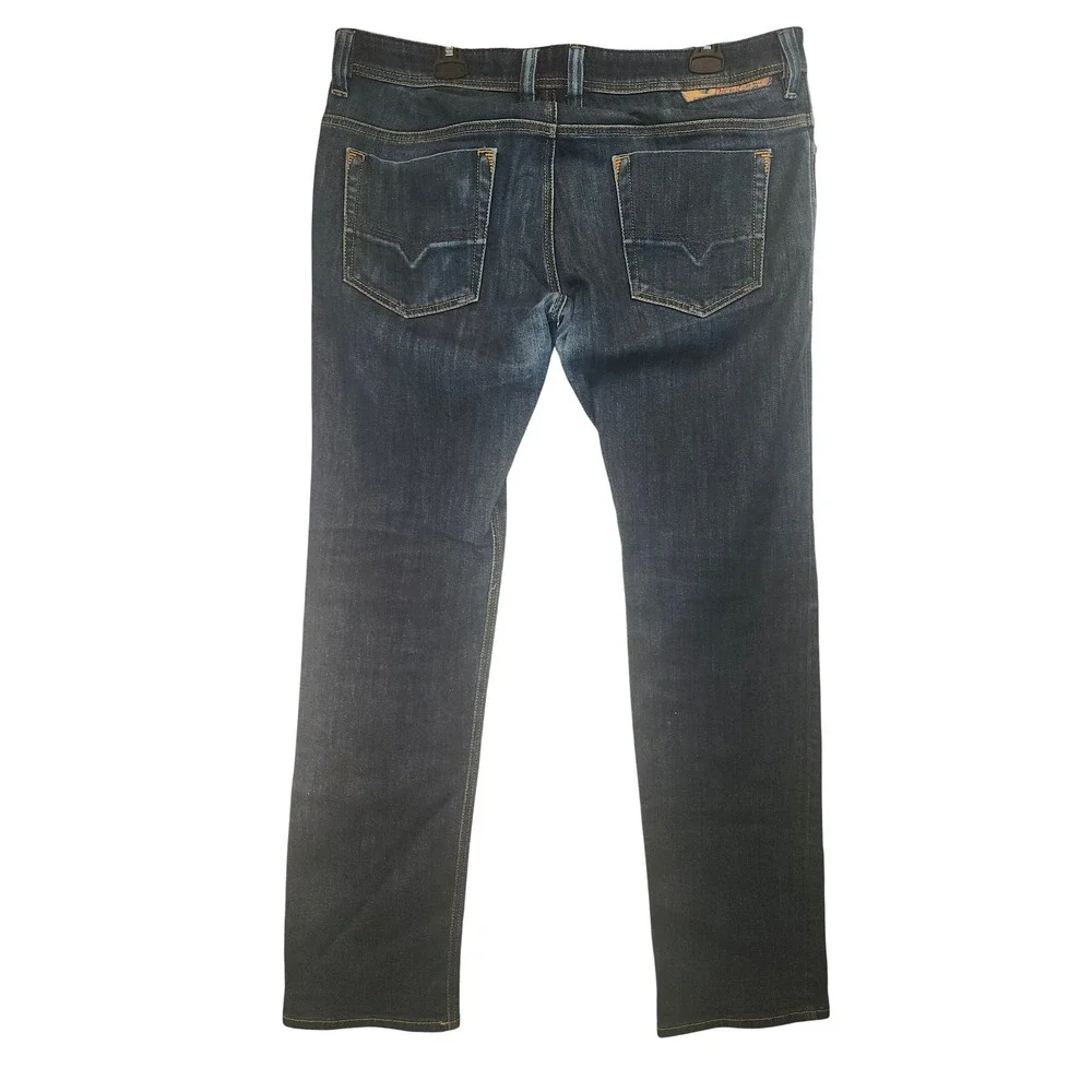 Diesel Safado Regular Slim Straight Jeans Dark Wash 34x32 0604B Stretch